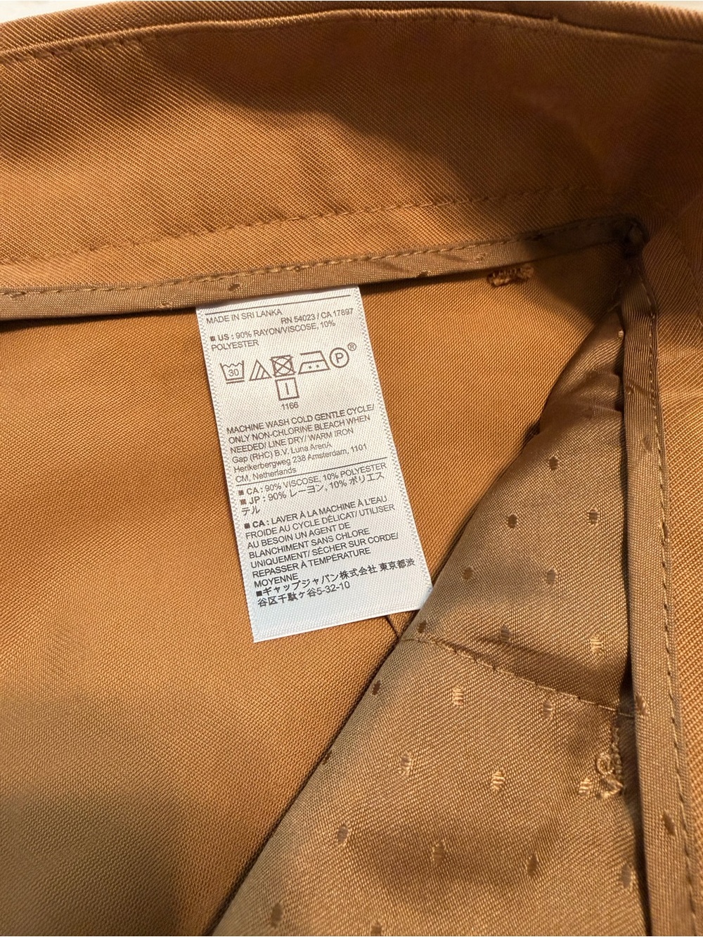 Banana Republic Olive-Tan Wide-Leg Pleated Chinos - Picture 12 of 14